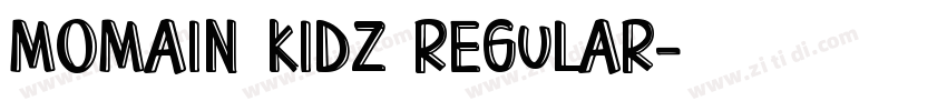 Momain Kidz Regular字体转换